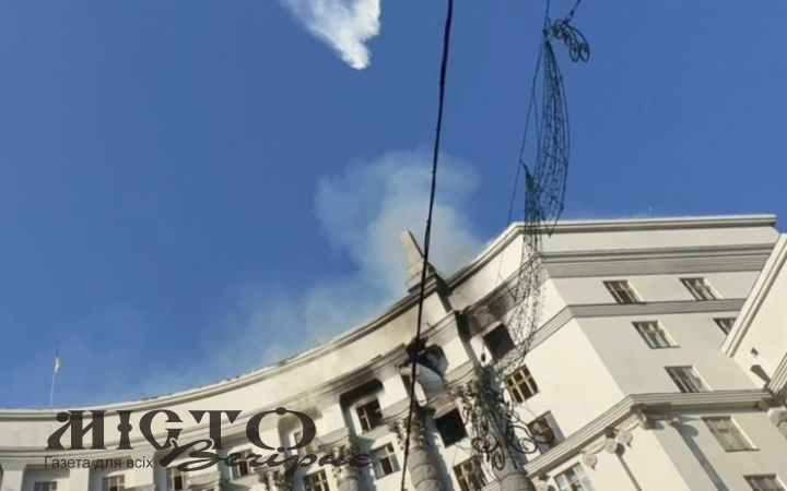 Унаслідок атаки постраждала будівля Кабміну 