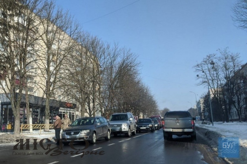 У Володимирі трапилась невелика автомобільна аварія 