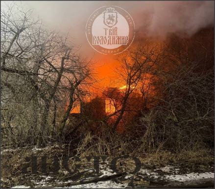 У селі Сусваль горів будинок, загинув чоловік - новини Володимир-Водинського У селі Сусваль горів будинок, загинув чоловік