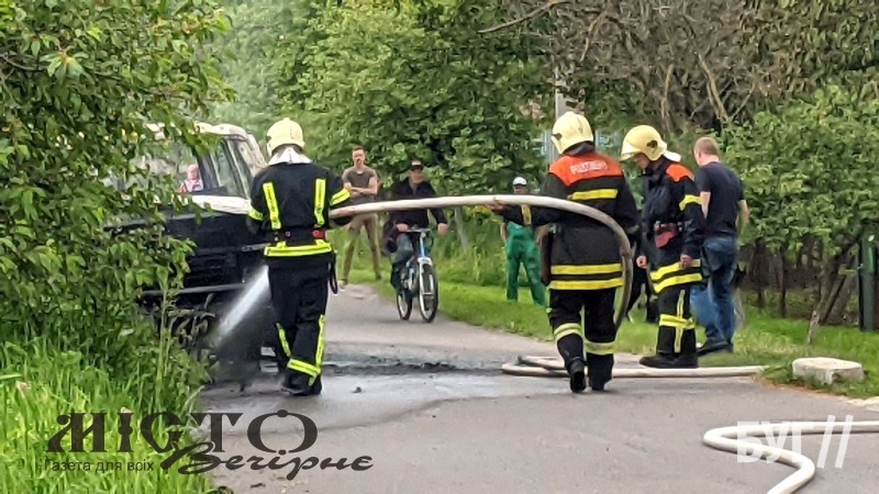 У Володимирі на ходу загорівся автомобіль 