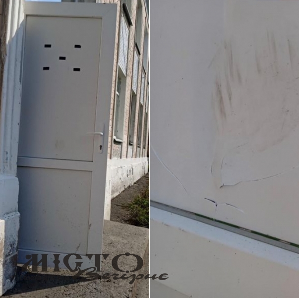 Дебошири вночі пошкодили вхідні двері навчального закладу у Нововолинську 