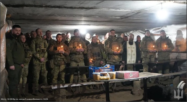 Бійці 14 бригади відзначили свято на Харківщині 