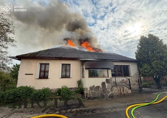 У Володимирі горів будинок - новини Володимир-Водинського У Володимирі горів будинок