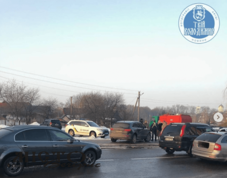 В центрі у Володимирі трапилась аварія 