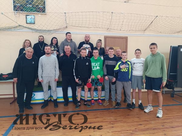 У Володимир-Волинській громаді відбувся чемпіонат з настільного тенісу  