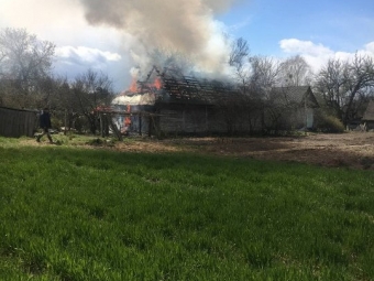 У селі на Волині горів житловий будинок 