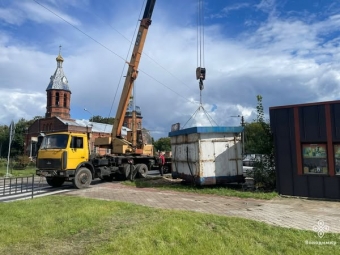 У Володимирі демонтували МАФ, який знаходився в неналежному стані - новини Володимир-Водинського У Володимирі демонтували МАФ, який знаходився в неналежному стані