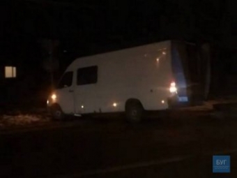 У Нововолинську зіткнулися два буси, один з них злетів у кювет 