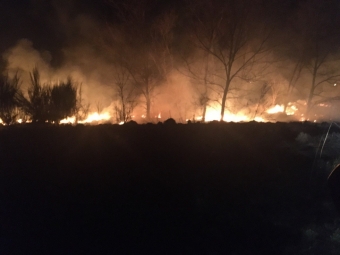 У Зимнівські громаді горіла суха трава 