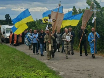Мешканці Іваничівської громади попрощалися із загиблим Героєм Омаром Кузьмуком 