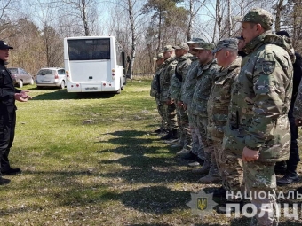На полігоні Володимира поліція Волині провела навчання 