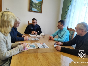 В Іваничах відбулась робоча зустріч з представниками Володимирського районного управління ГУ ДСНС України 