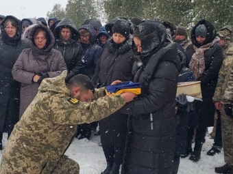 Мешканці Іваничівської громади попрощалися із полеглим Героєм Олександром Хомичем 