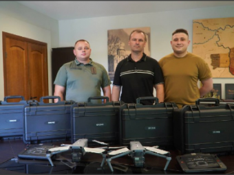 Володимирська громада придбала п’ять сучасних дронів для 14 бригади на майже мільйон гривень 