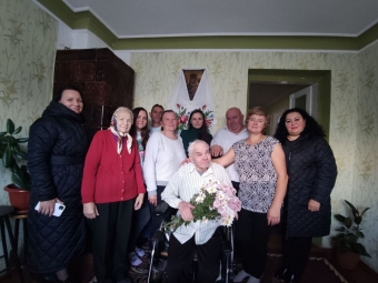 Мешканця Володимирської громади привітали з 90-річним ювілеєм 