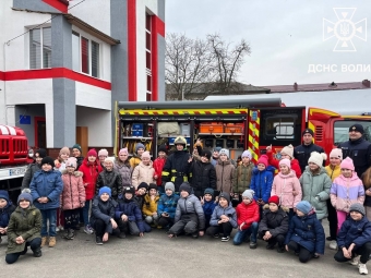 Учні Зимнівської громади відвідали пожежно-рятувальну частину міста Володимир 