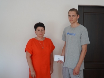 У Володимирі привітали з днем народження сина загиблого Героя Олега Поліщука 