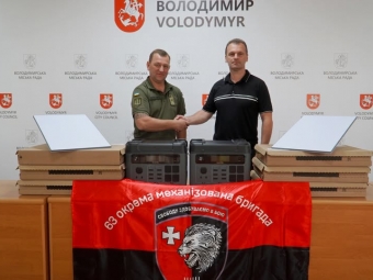 Володимир передав військовим критично важливе обладнання на 230 тисяч гривень 