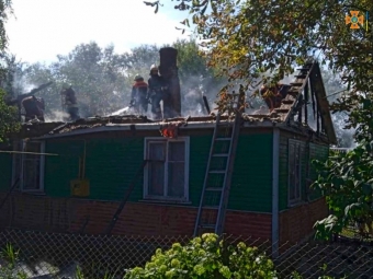 У Колпитові горів будинок і грубі корми в тюках  