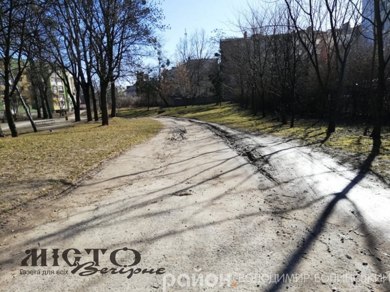 В одному з парків Володимира вільно курсують автівки 