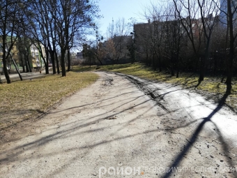 В одному з парків Володимира вільно курсують автівки 