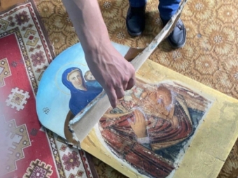 У церкві селе Заболотці під полотном ікони виявили інший образ 