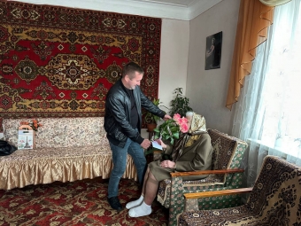 Жительку Зимнівської громади привітали з 95-річним ювілеєм 