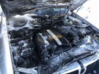 У дворі багатоповерхівки Володимира-Волинського горів автомобіль 