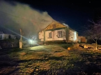 У Нововолинській громаді вночі горів житловий будинок 