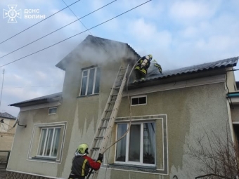 В Іваничах горів житловий будинок 