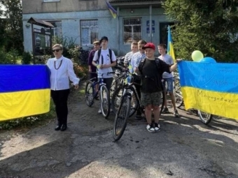 У Поромівській громаді до Дня Прапора та Дня Незалежності відбувся благодійний велопробіг 