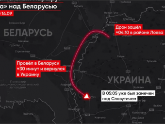 Білорусь піднімала авіацію через російський «шахед» — «Гаюн» 