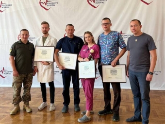 Медпрацівників Володимирського ТМО відзначили грамотами Головнокомандувача ЗСУ 