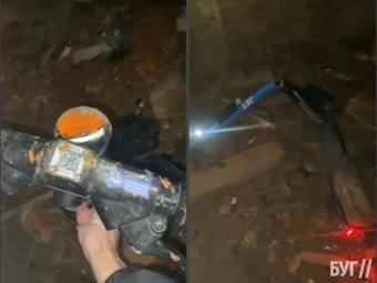 Вандали понищили прокатний електросамокат у Володимирі 