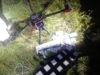 Волинські прикордонники викрили дрона, який переправляв цигарки до Польщі 