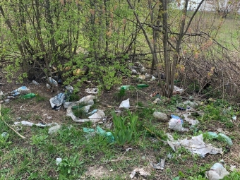 У Володимирі добровольці навели порядок на засміченому узбіччі 