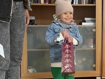 У Володимирі привітали з днем народження маленьку дочку загиблого Героя Дмитра Сокоринського 