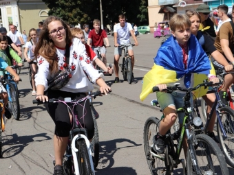 Півтори сотні велосипедистів узяли участь у велопробізі з нагоди Дня міста 