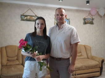 У Володимирі привітали з 17-річчям доньку загиблого Героя Павла Марчака 